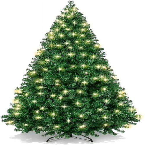 Christmas Tree for Home w/ 1,000 Branch Tips, 250 Lights Metal Hinges 6ft