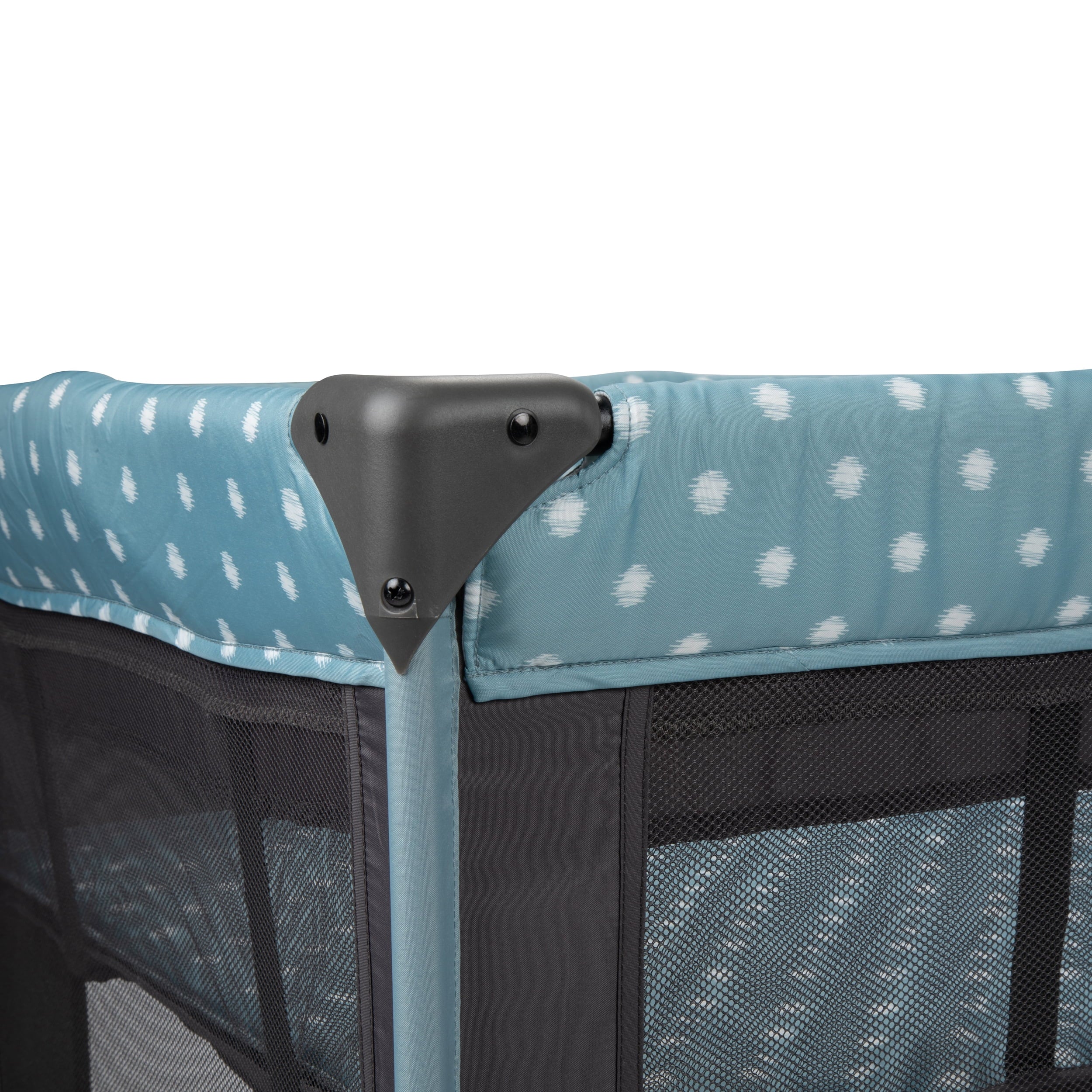 Babideal Dottie Play Yard with Bassinet, Blue Dot