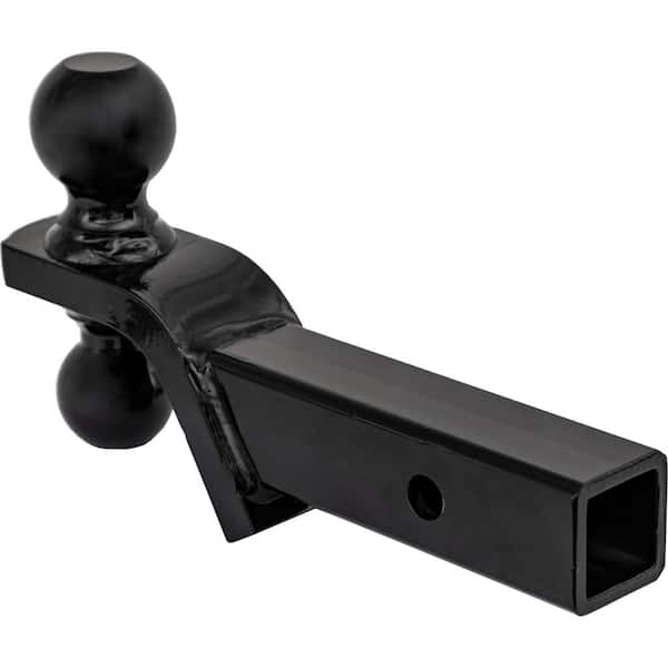 2 in. and 2-5/16 in. Towing Ball Mount with Dual Black Balls