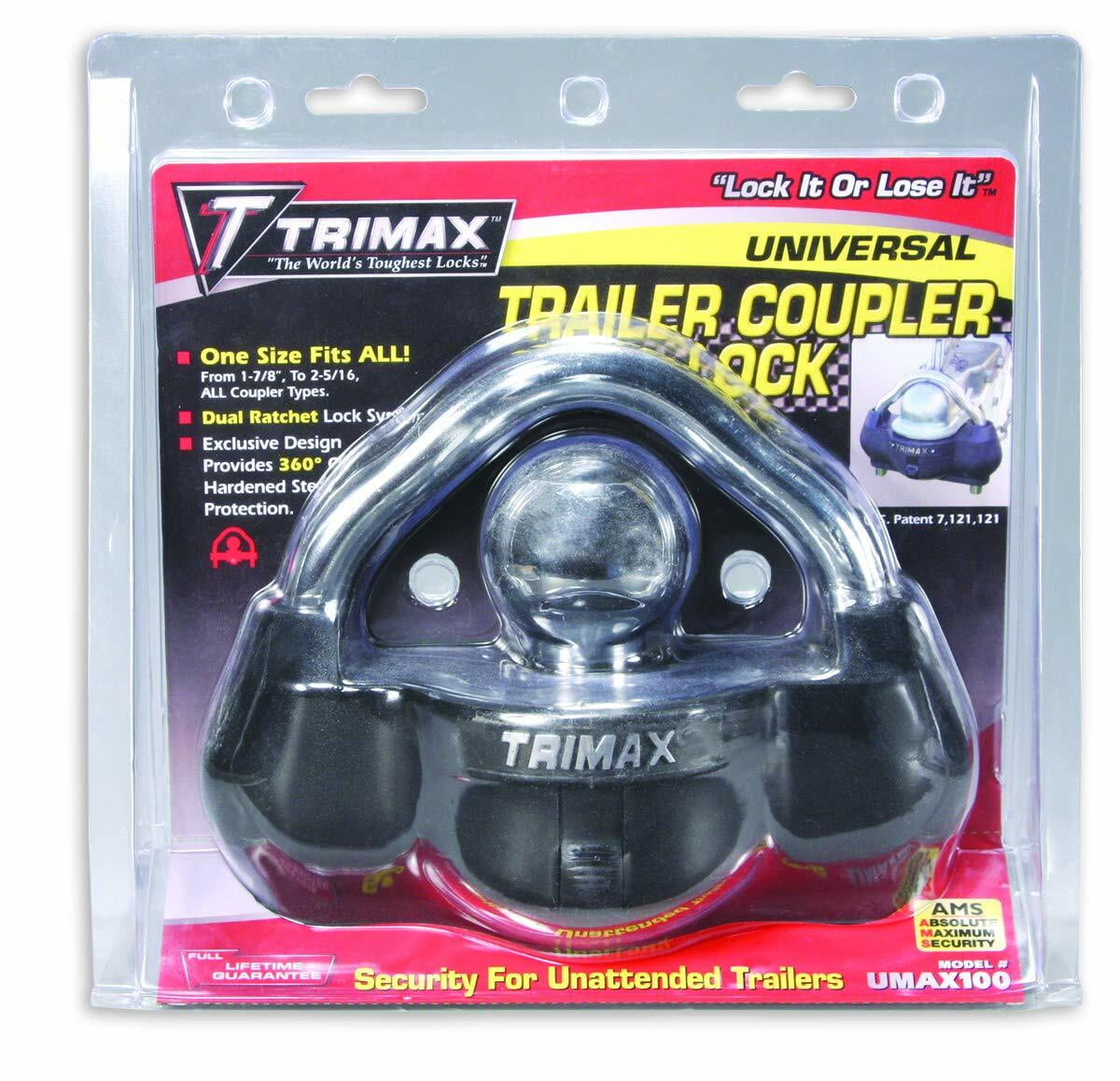Trimax UMAX100 Premium Universal Dual Purpose Coupler Lock