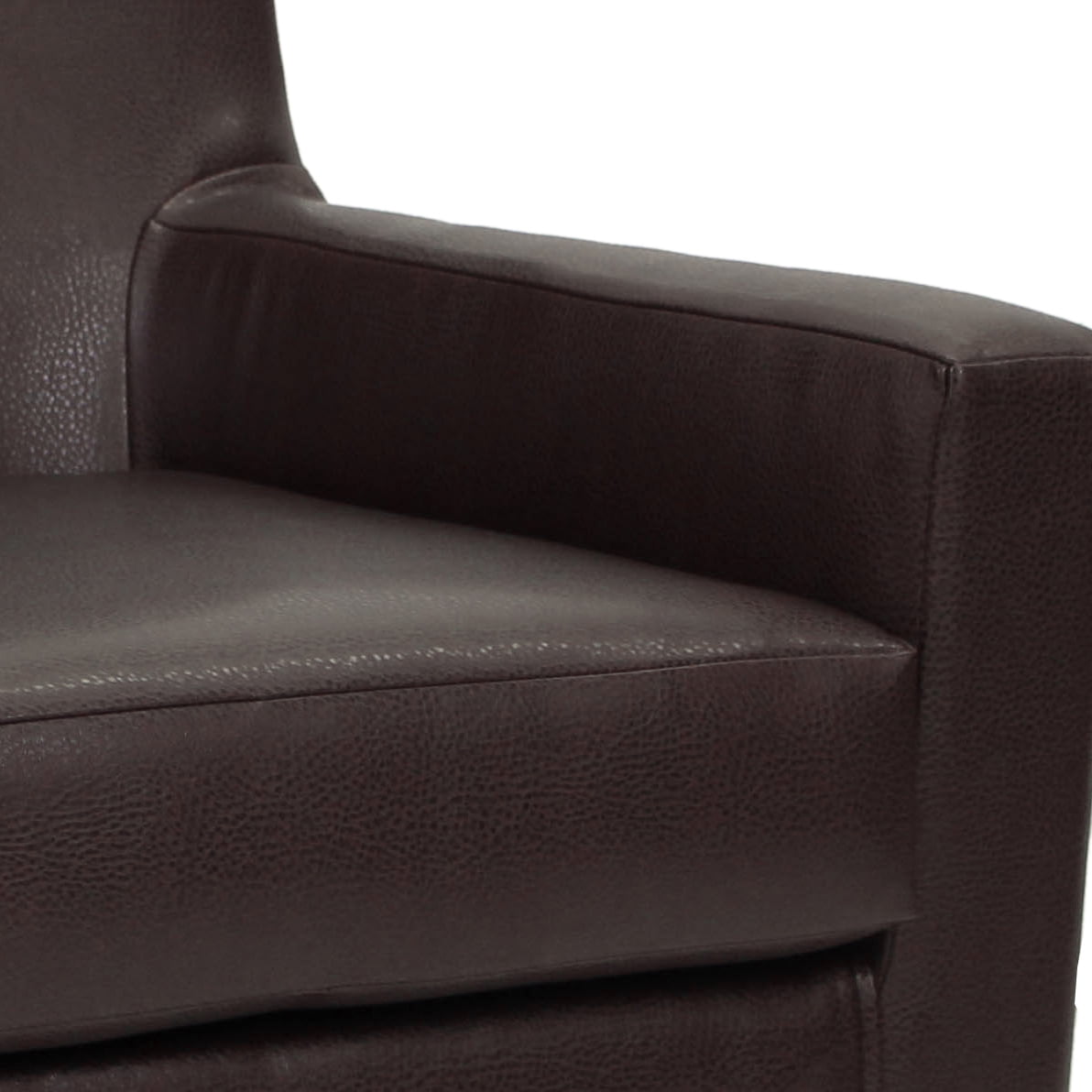 Emma Arm Chair - Leatherette Walnut