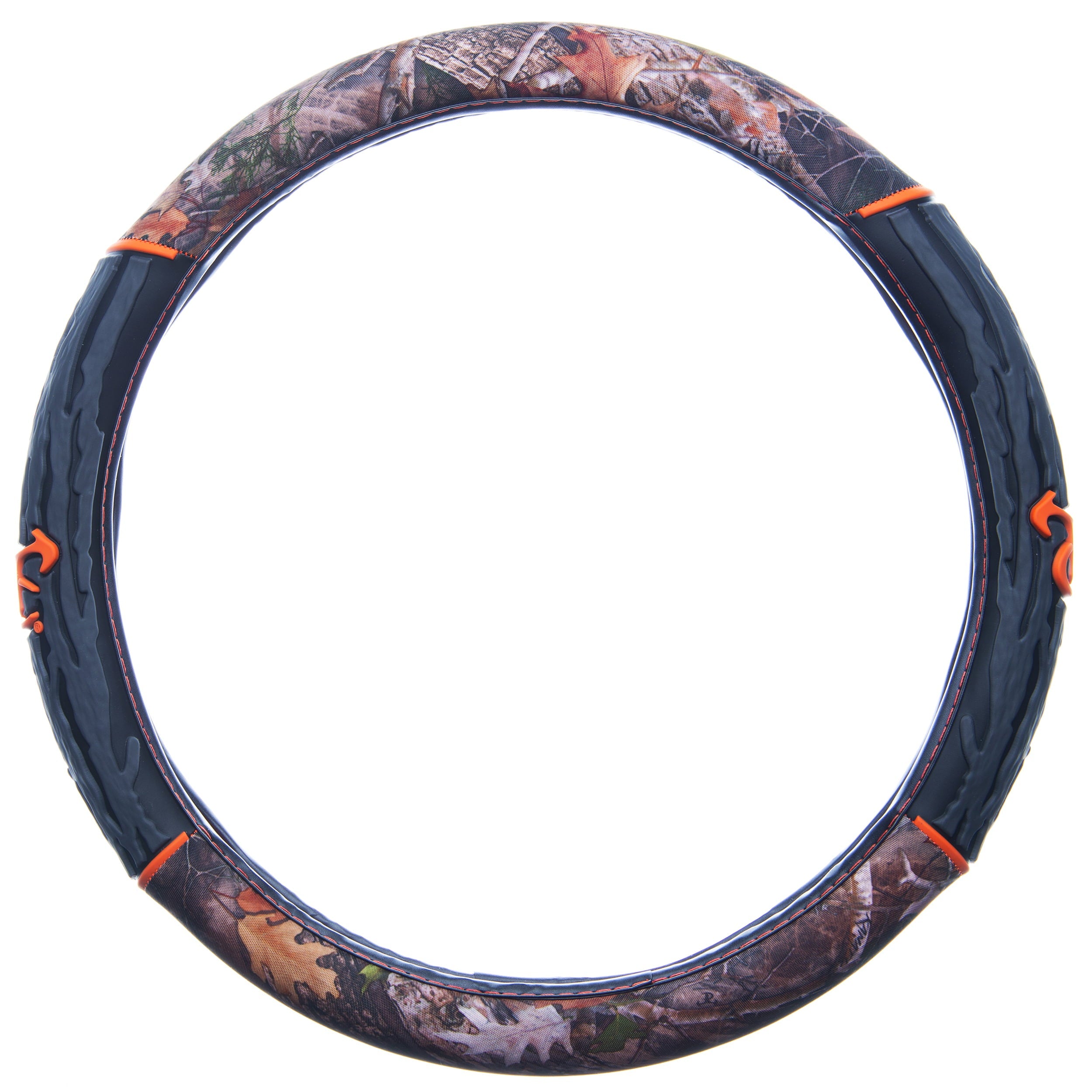 TrueTimber Steering Wheel Cover, Kanati Camo with Orange Accent