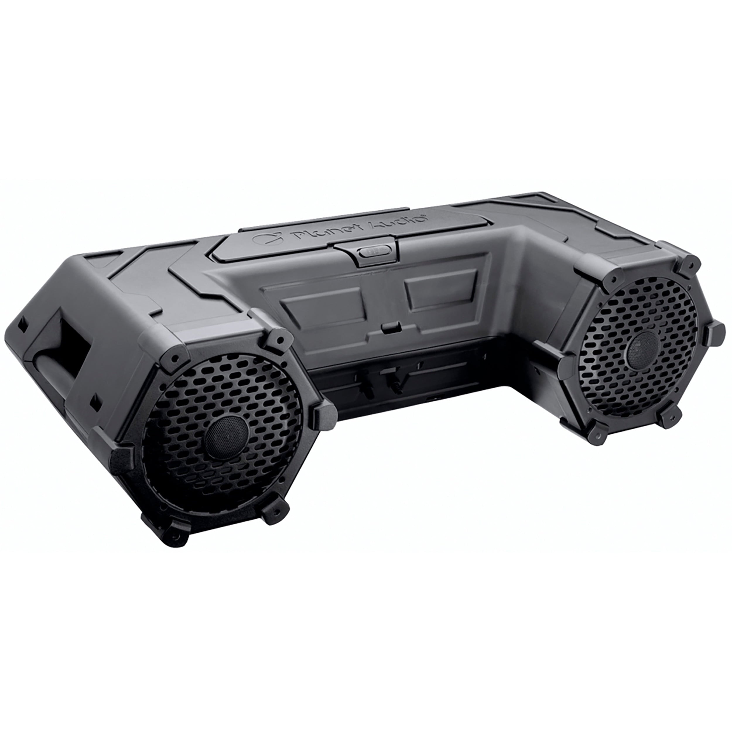 Planet Audio PATV85 ATV UTV Speaker System - 8 Inch Full Range Speakers, 1.5 Inch Tweeters, IPX5 Weatherproof, Bluetooth Audio, Built-in Amplifier, Built-in LED Lightbar, Hook Up To Stereo