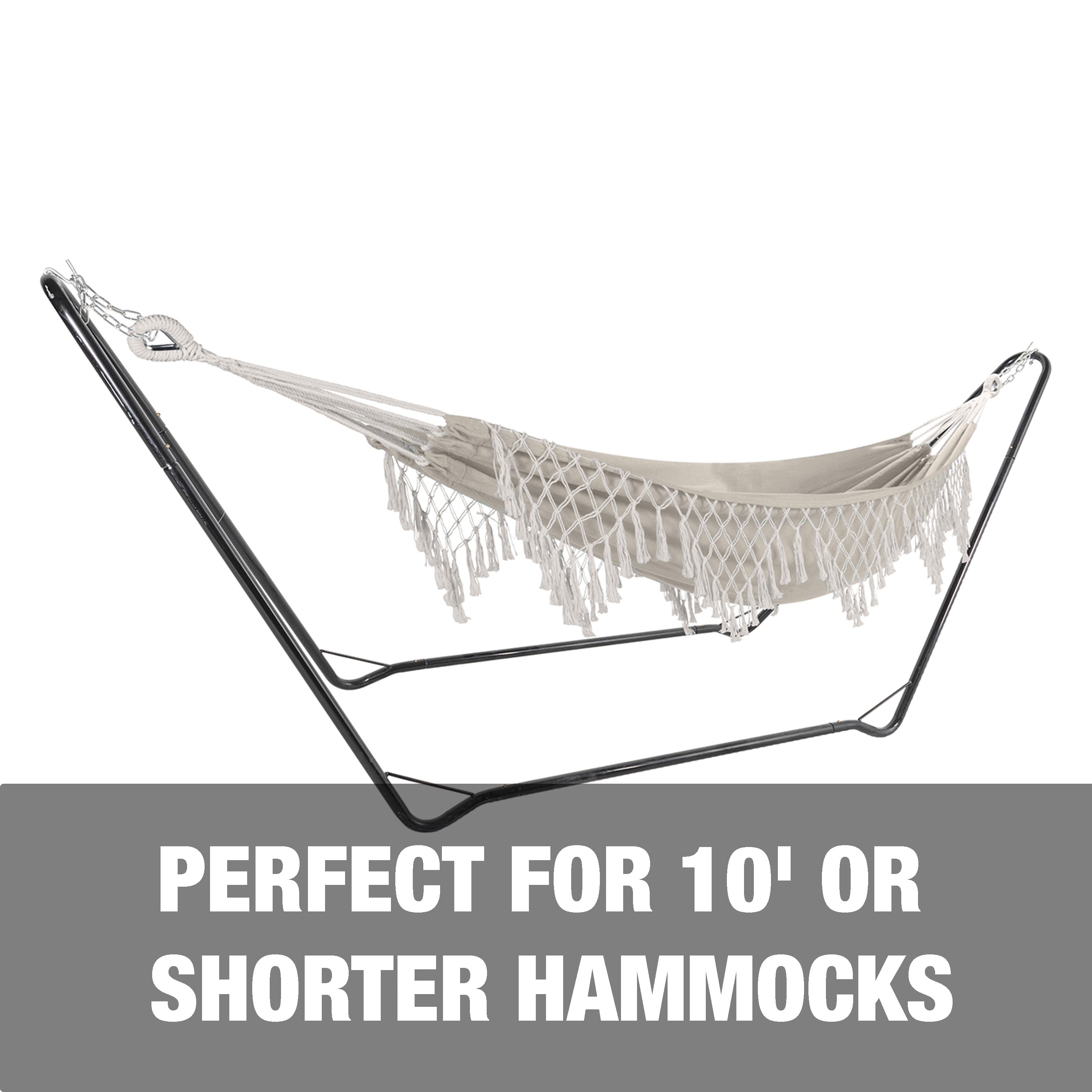 Bliss Hammocks 10-ft Long Hammock Stand W/ Hanging Hooks, 220 lb. Capacity