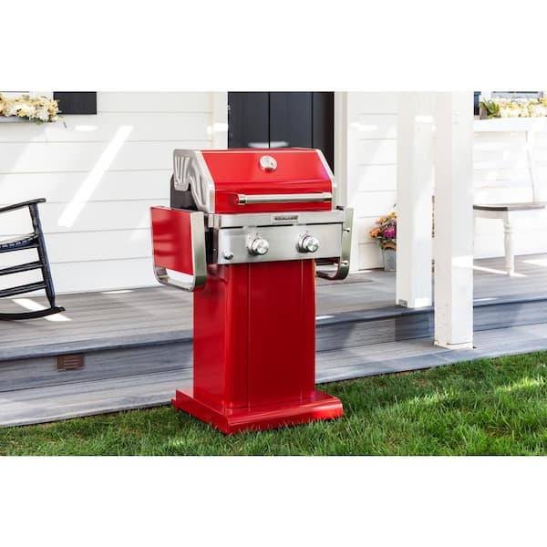 2-Burner Propane Gas Grill in all Red