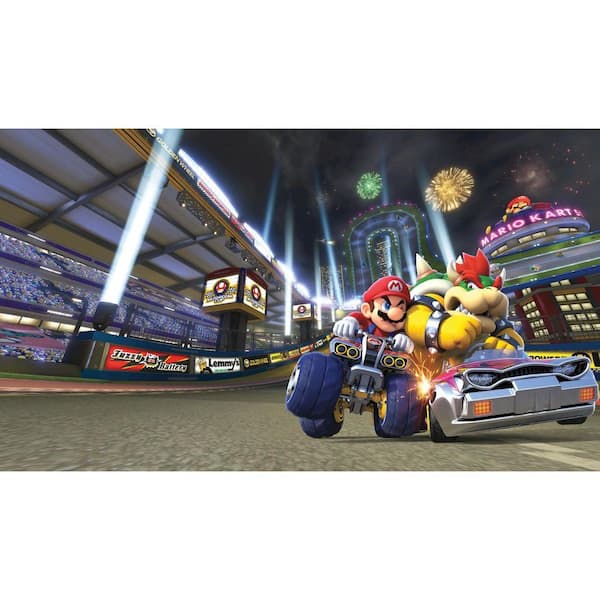 72 in. W x 126 in. H Mario Kart 8 XL Chair Rail 7-Panel Prepasted Wall Mural