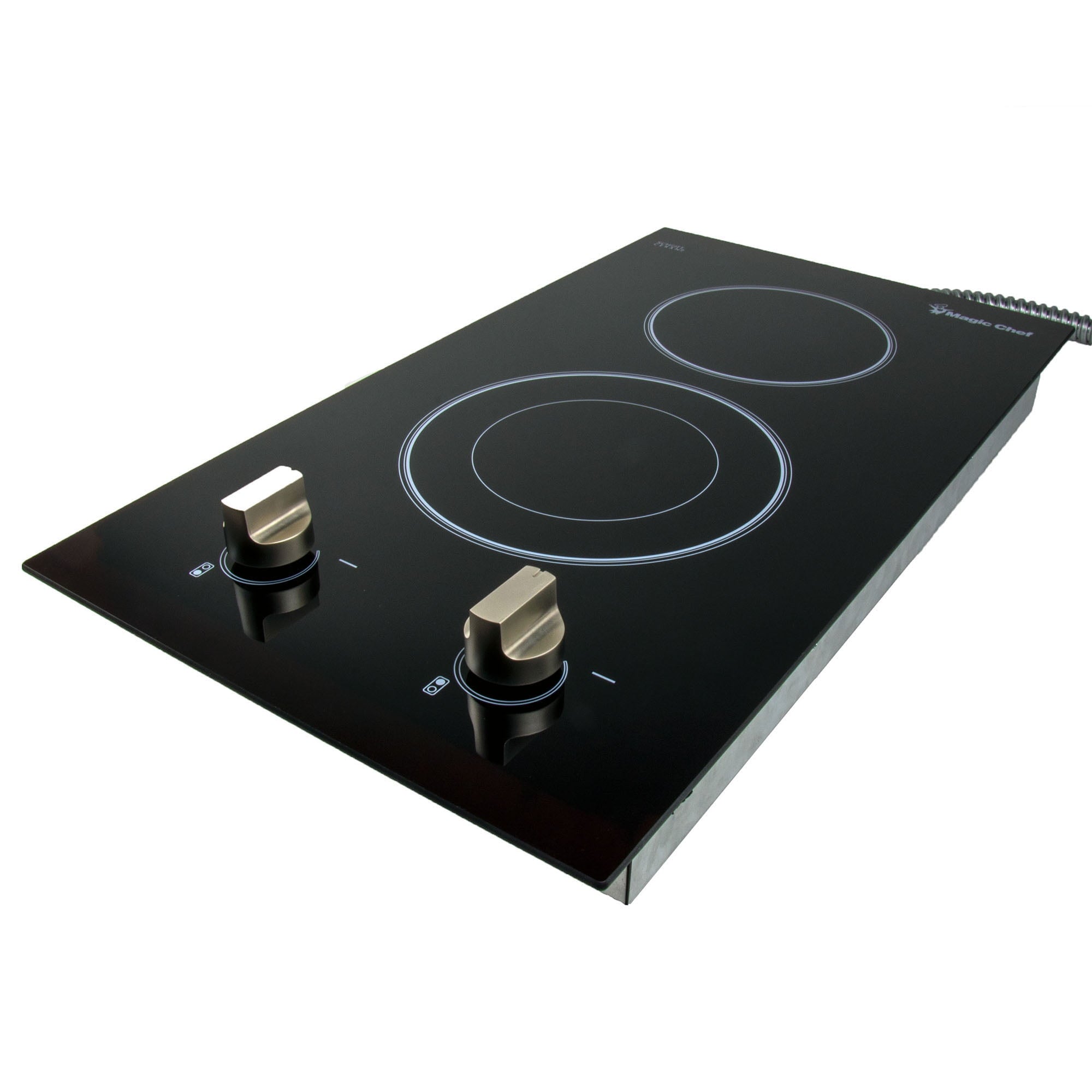 Magic Chef MCSCTE12BG1 12 in. 240V Built-in Electric Radiant 2-Burner Cooktop
