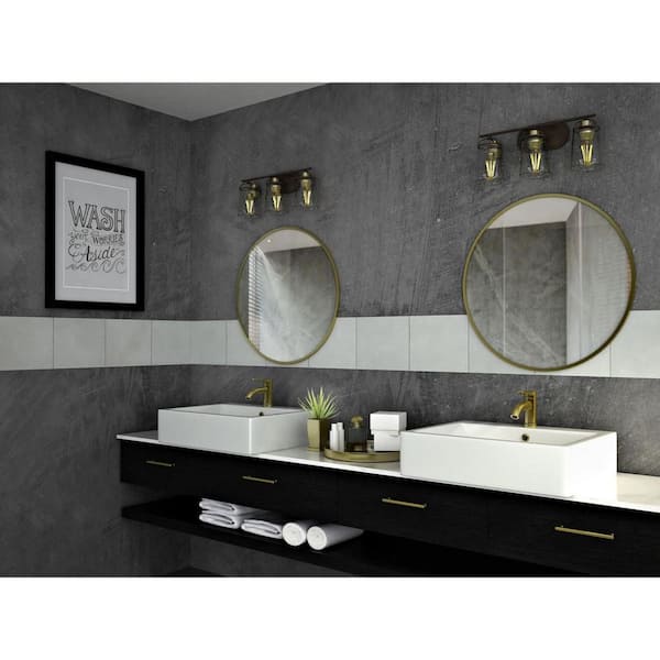 Inspiration Collection 3-Light Antique Bronze Bath Light