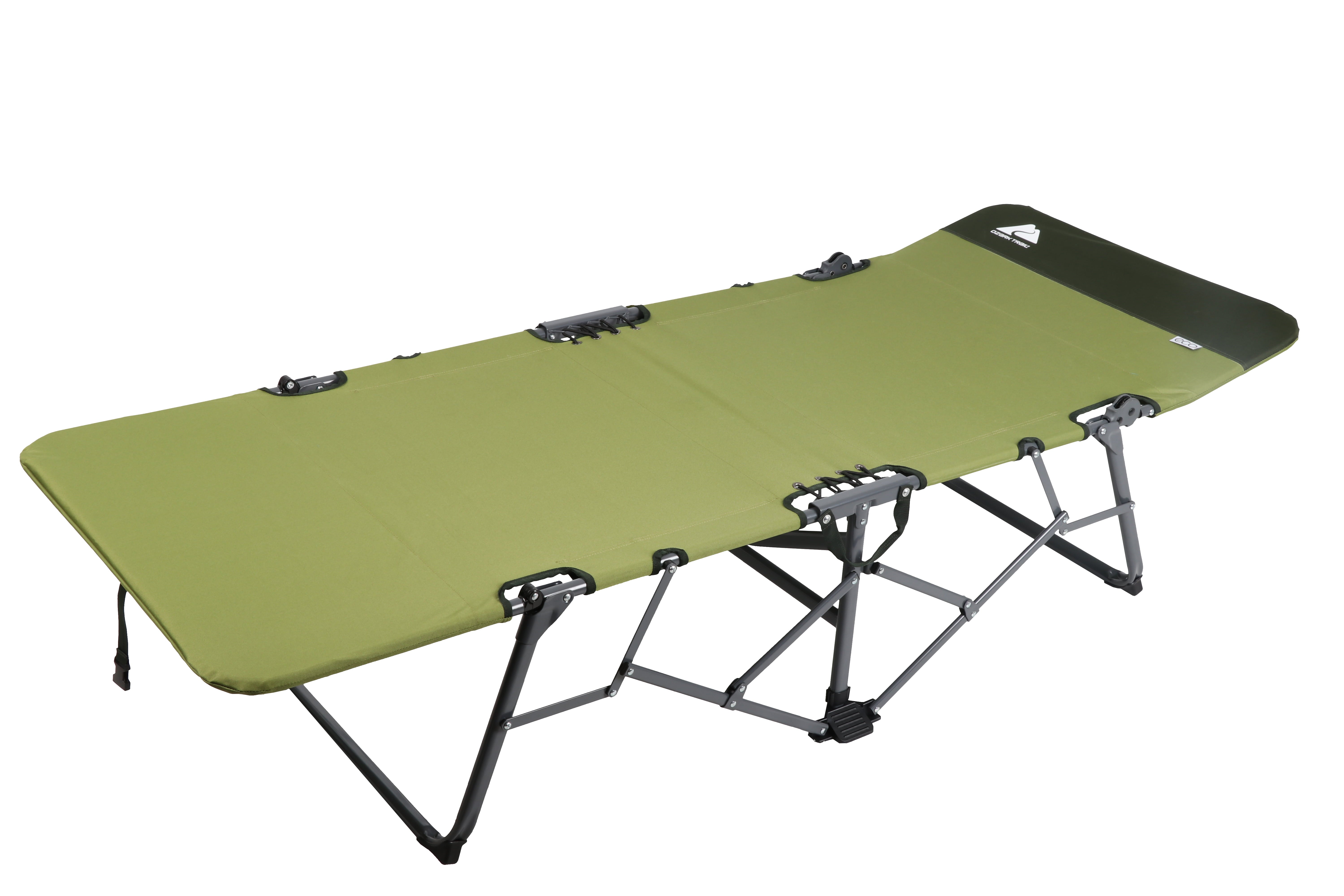 Ozark Trail Adult Quick Fold Speedy Camp Cot, Green, 79
