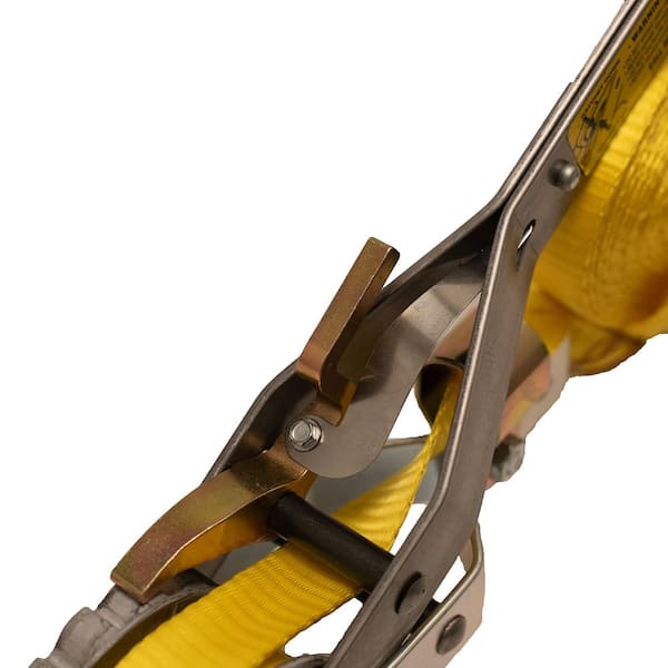 2,000 lb. 1-Ton Capacity 25 ft. Max Lift 10:1 Leverage Web Strap Puller Come Along Tool