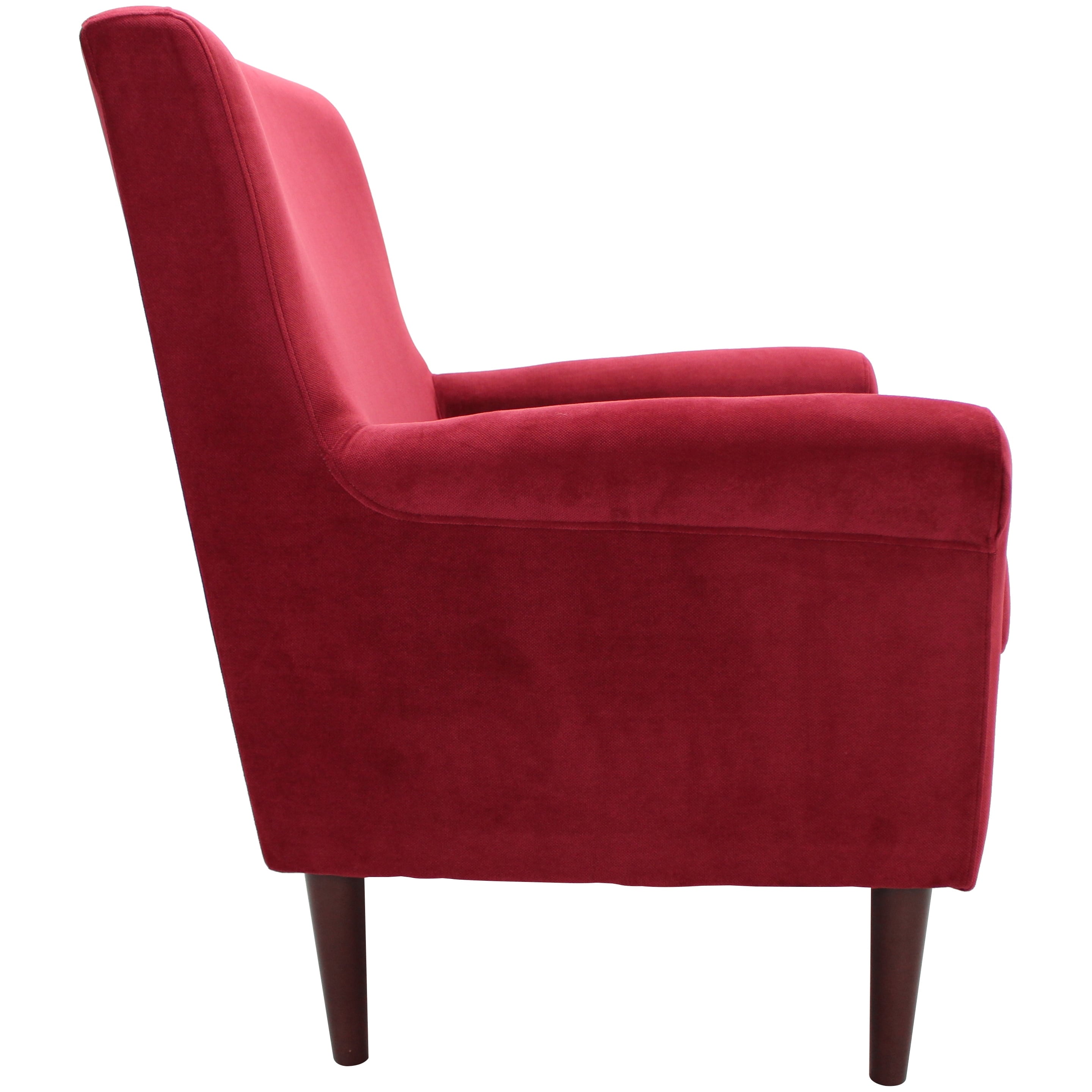 Fox Hill Ellis Rolled Arm Lounge Chair, Red