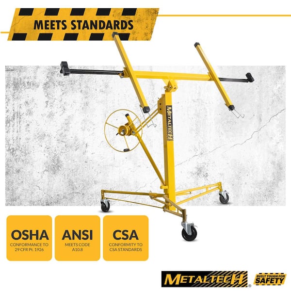 48.4 in. x 57 in. x 58 in. Jobsite Series Drywall Panel Hoist Tool, Panel Sheet Carrier for Wall or Ceiling Installation