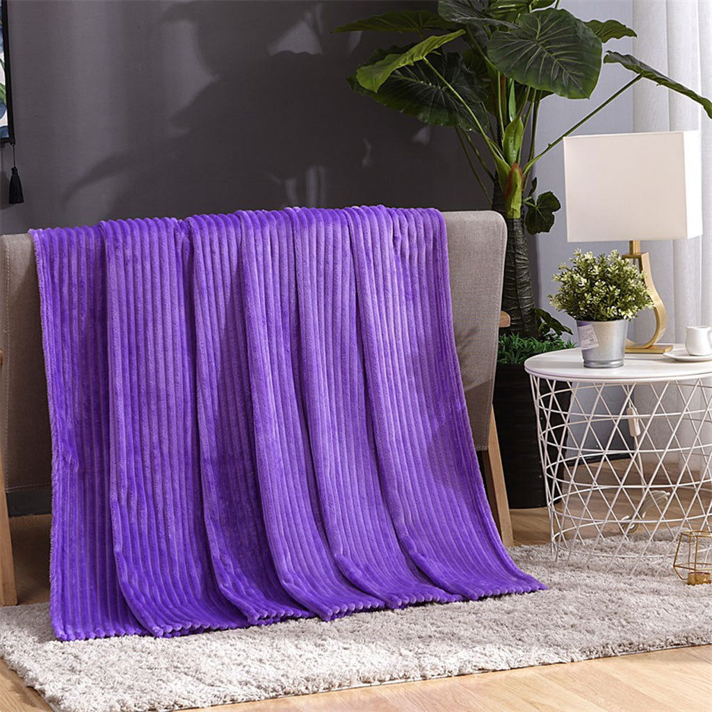 Floleo Clearance 27x39in Flannel Blanket Soft Warm Cozy Bed Blanket Plush Sofa Throw Blanket