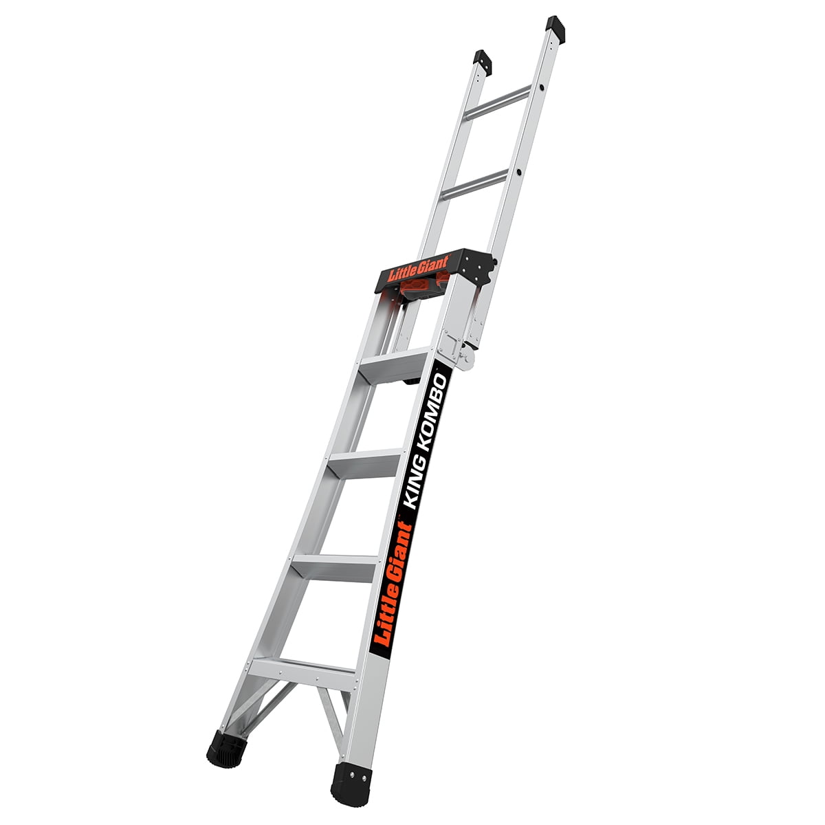 Little Giant King Kombo 5'-8' Aluminum 3-in-1 Combo Ladder, Type 1A - 300 lbs. Rated, 11 ft. 4 in. Reach
