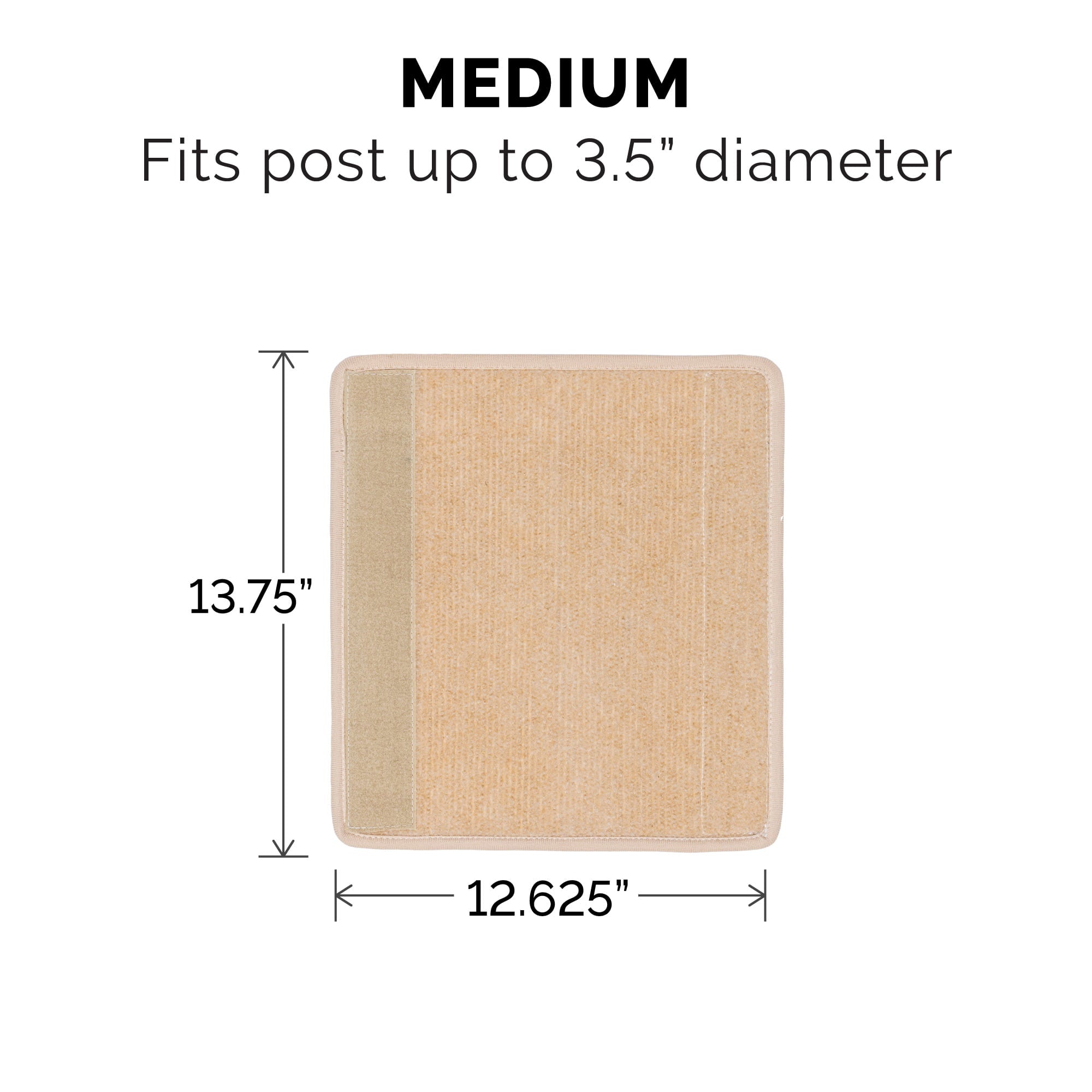 Tiger Tough Carpet Post Cover-Cream, 13.75