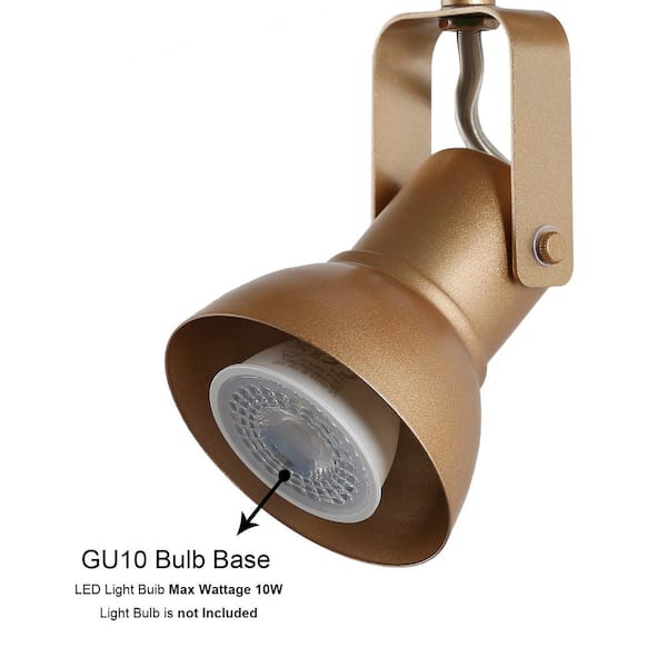 Modern Ceiling Light Head-rotatable 2.4 ft. Iros 4-Light Champagne Gold LED Track Light
