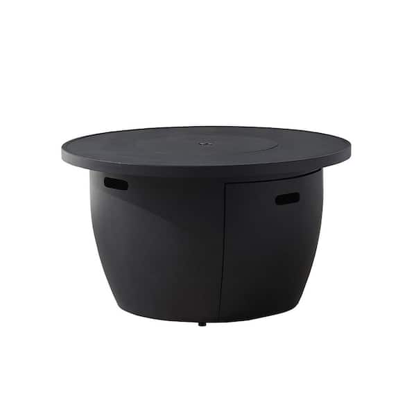 Vicenza Dark Charcoal Round Outdoor Fire Table