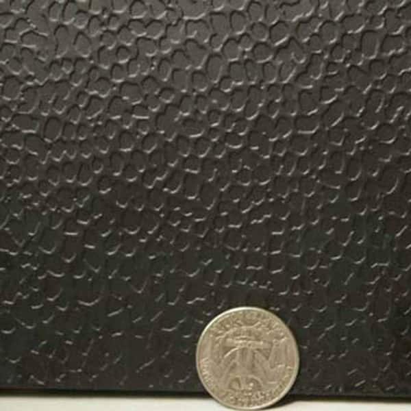 StayLock Orange Peel Top Black 12 in. x 12 in. x 0.56 in. PVC Plastic Interlocking Basement Floor Tile (Case of 26)