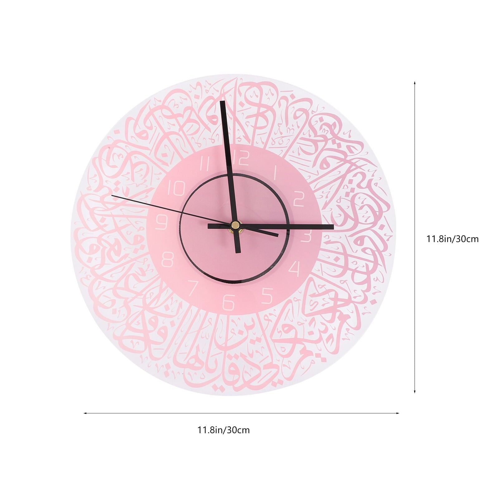 HOMEMAXS Eid Mubarak Wall Clock Mubarak Ramadan Acrylic Wall Clock Acrylic Art Wall Hanging Clock