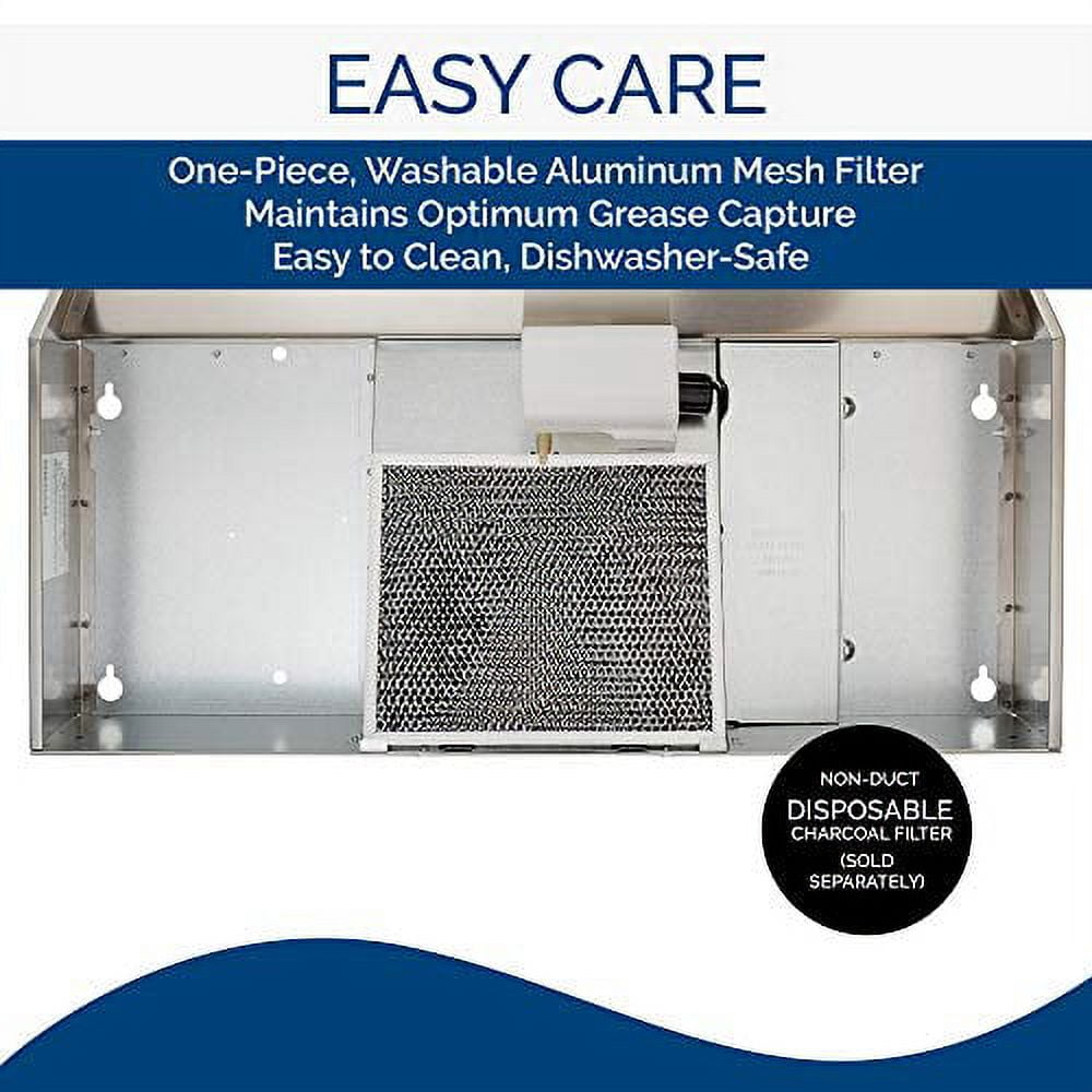 Broan 30W in. Ventless Under Cabinet Range Hood, White