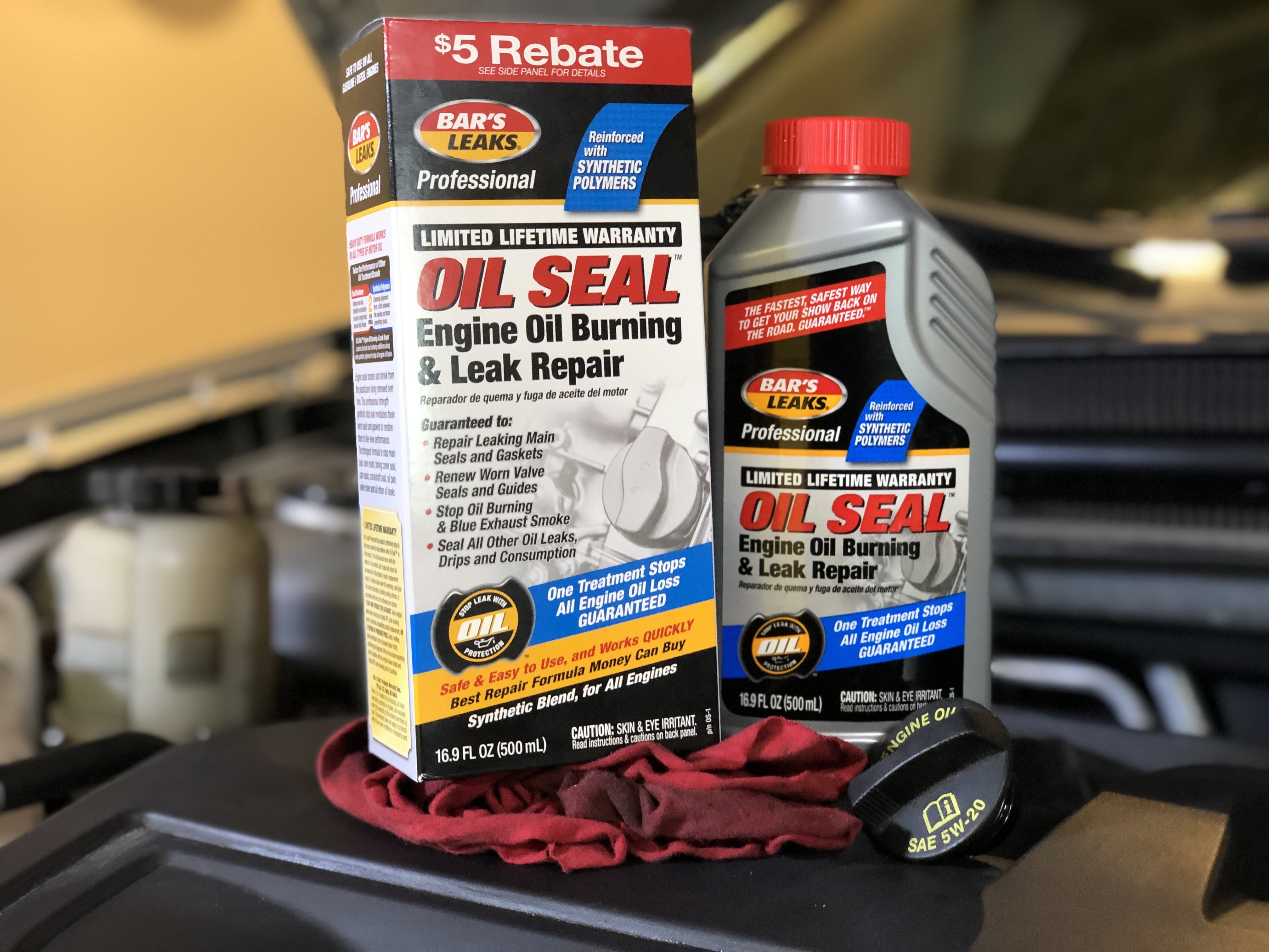 Bar's Leaks Oil Seal Engine Oil Burning & Leak Repair Additive, 16.9 oz