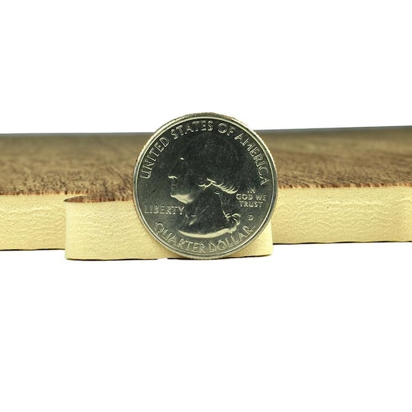 Foam Tiles Walnut Dark Wood Grain 24 in. W x 24 in. L Foam Home Interlocking Floor Tile (58.12 sq. ft.) (Case of 15)