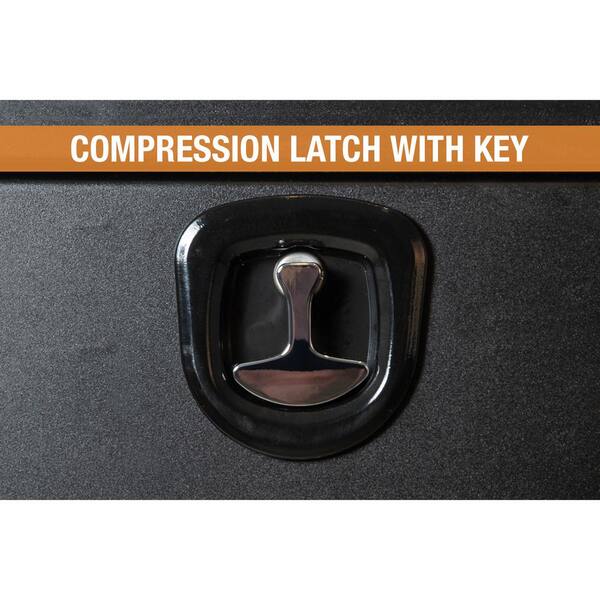 18 in. x 18 in. x 24 in. Matte Black Textured Steel Underbody Truck Tool Box