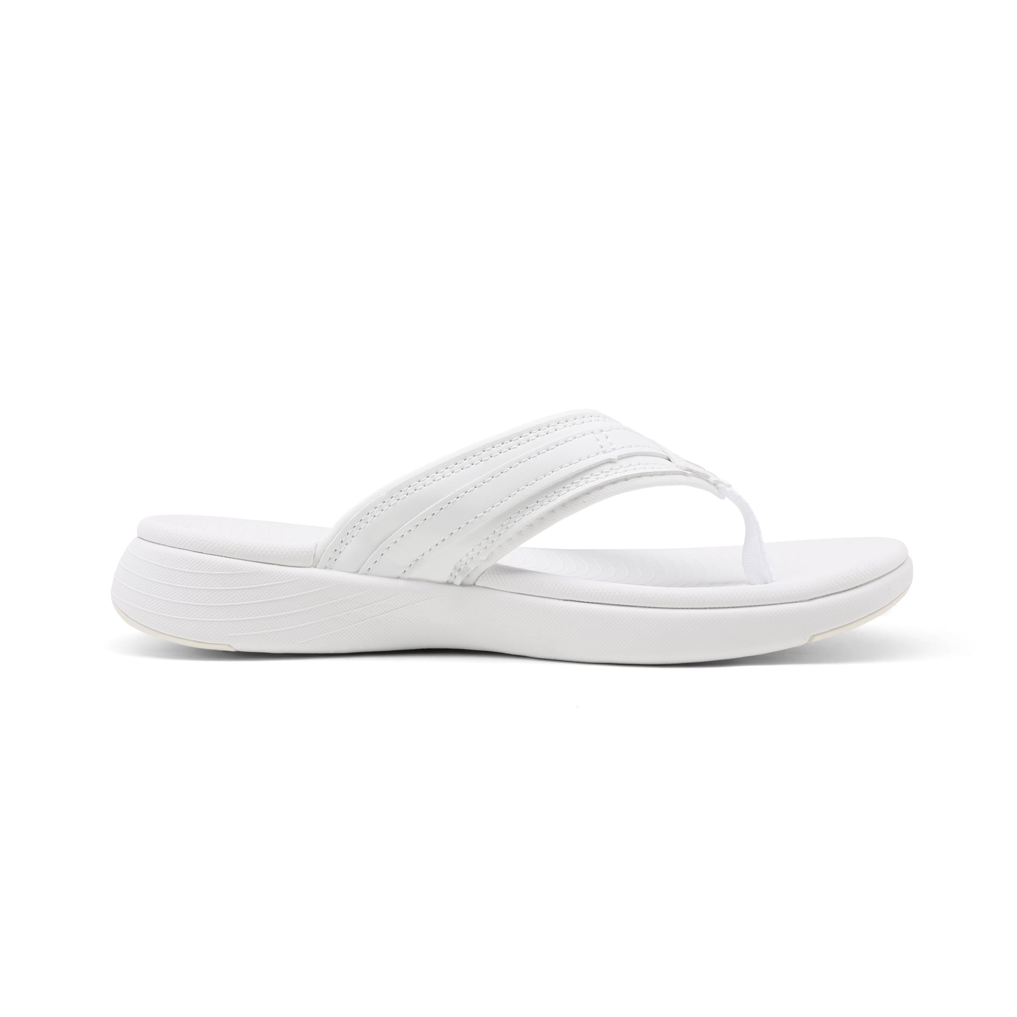 Dream Pairs Women's Fashion Flip Flops Comfort Arch Support Soft Cushion Thong Sandals Slippers BREEZE-1 WHITE Size 9