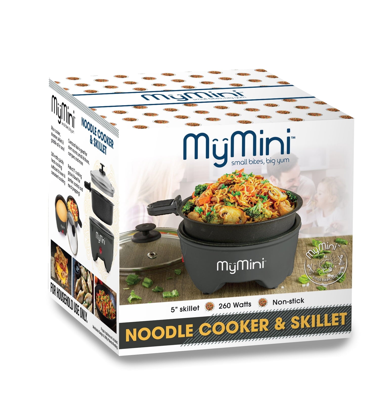 MyMini 5-inch Noodle Cooker & Skillet Electric Hot Pot, Blackberry (3.7
