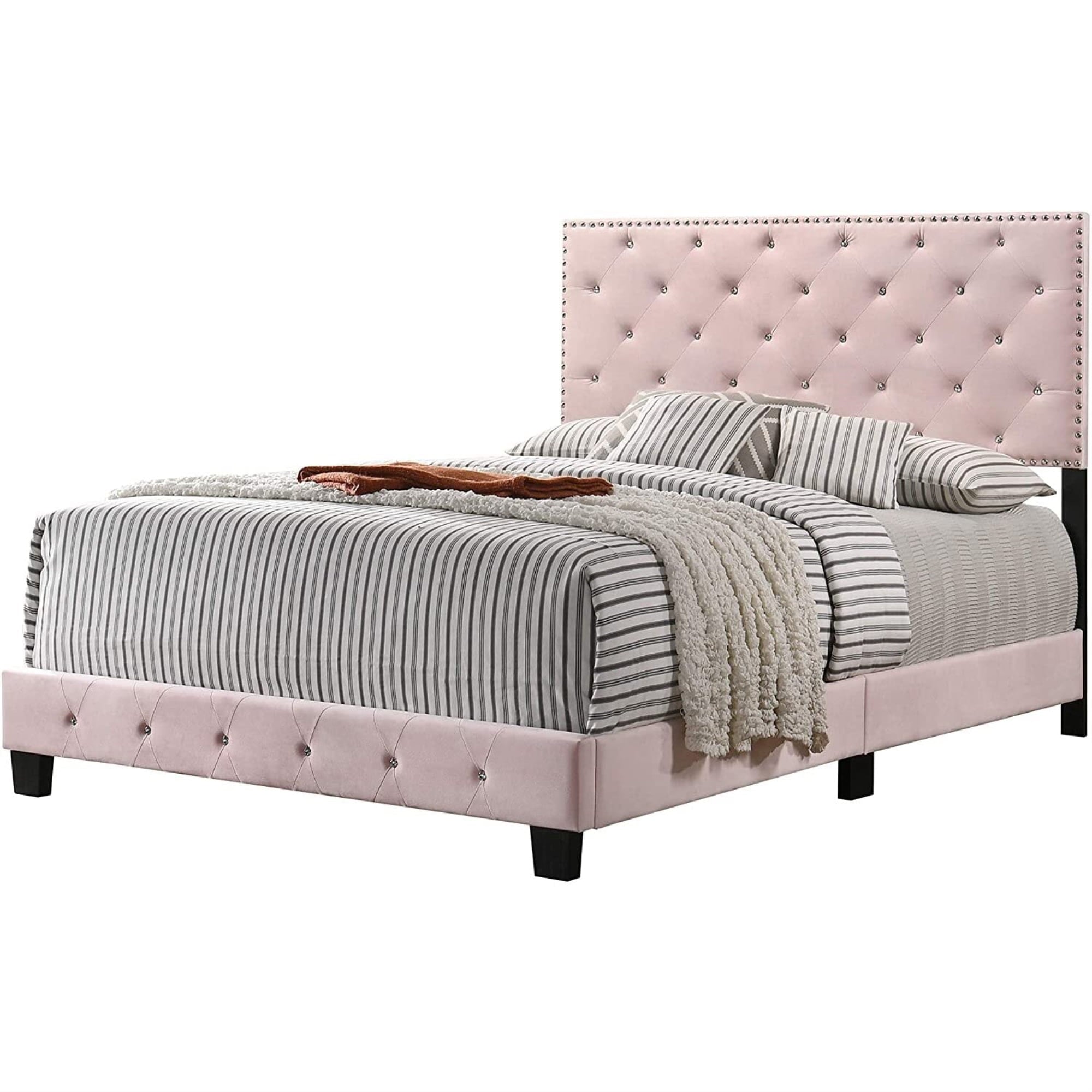 Glory Furniture Suffolk G1406-FB-UP Full Bed , PINK