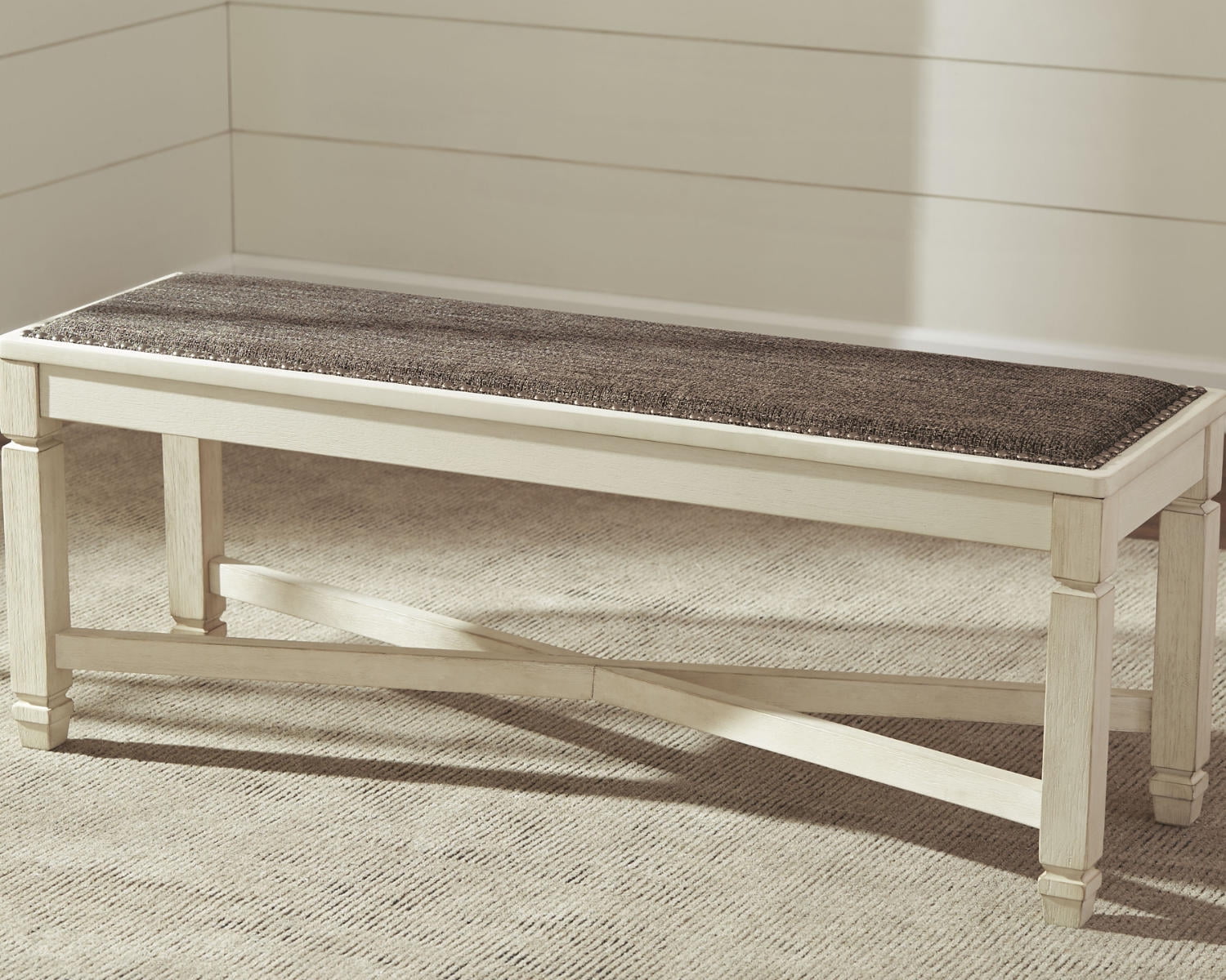Signature Design by Ashley Casual Bolanburg Dining Bench  Two-tone