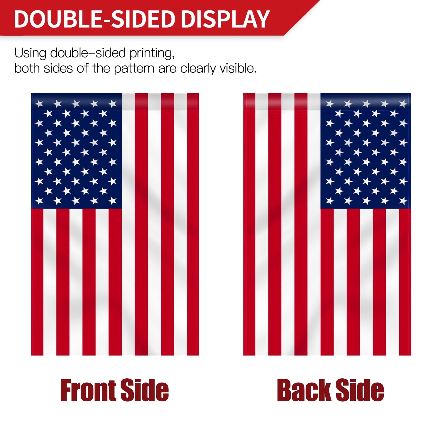 Anley US Garden Flag - USA American Patriotic Yard Flags 18x12.5 inches