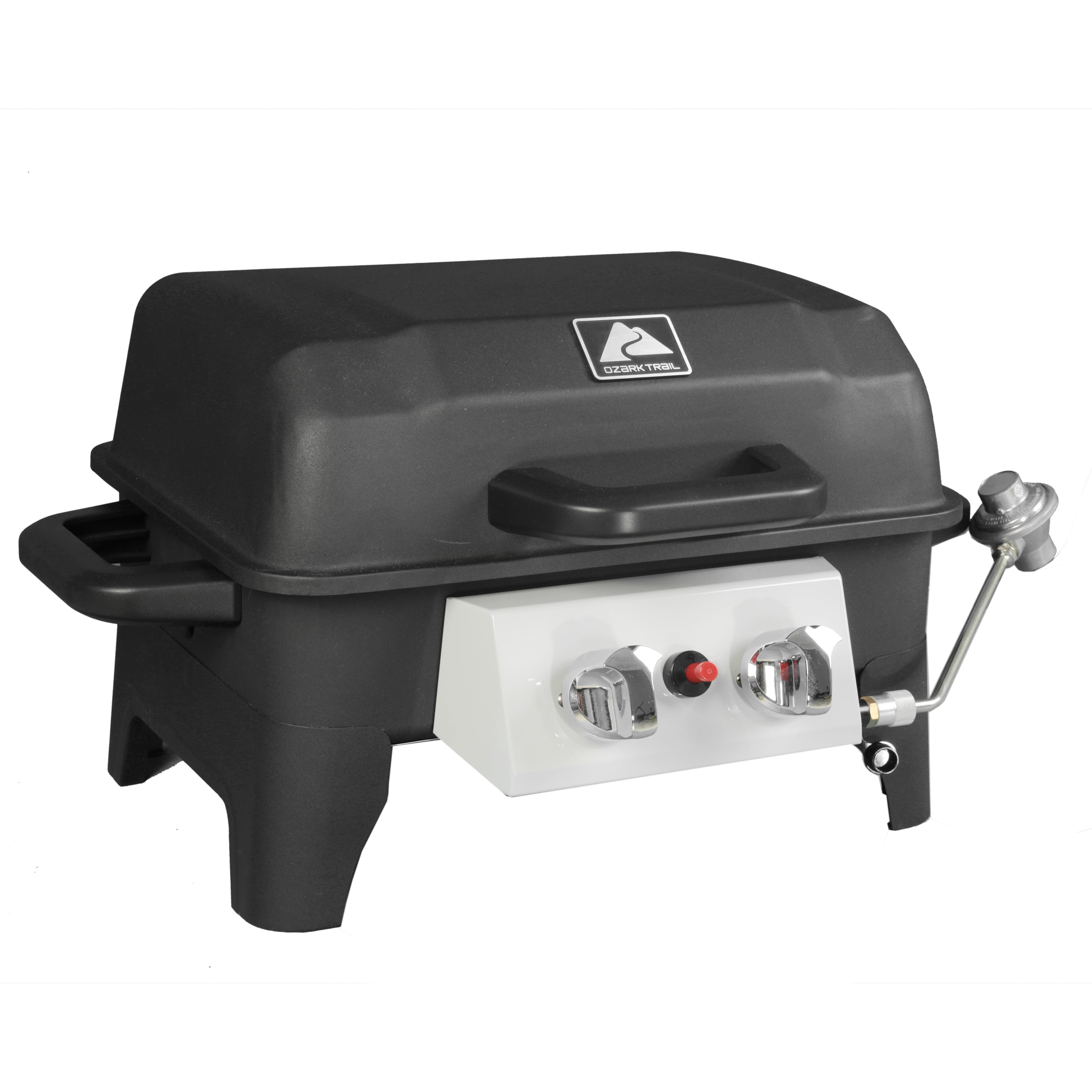 Trail 2 Burner Portable Propane Gas Grill, GBT2226W, Black