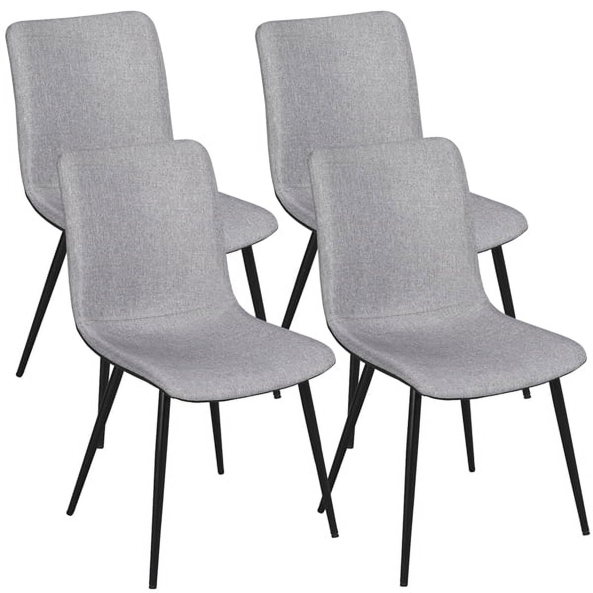 Topeakmart Dining Chair, Set of 4, Gray