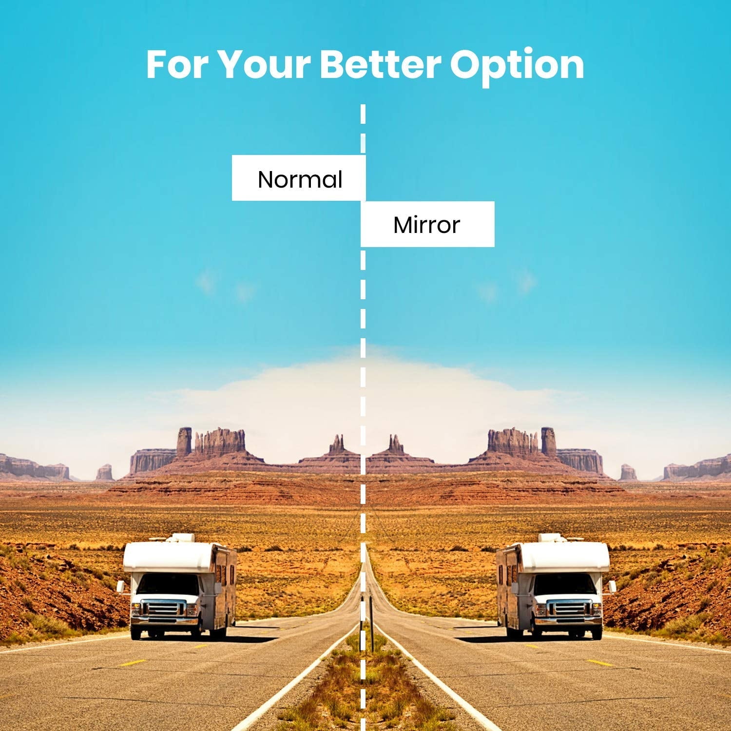 Auto-Vox Backup Camera Wireless 5'' Monitor Kit, Waterproof Rear View Camera Reversing Parking System for Trucks, SUV, and Universal Cars