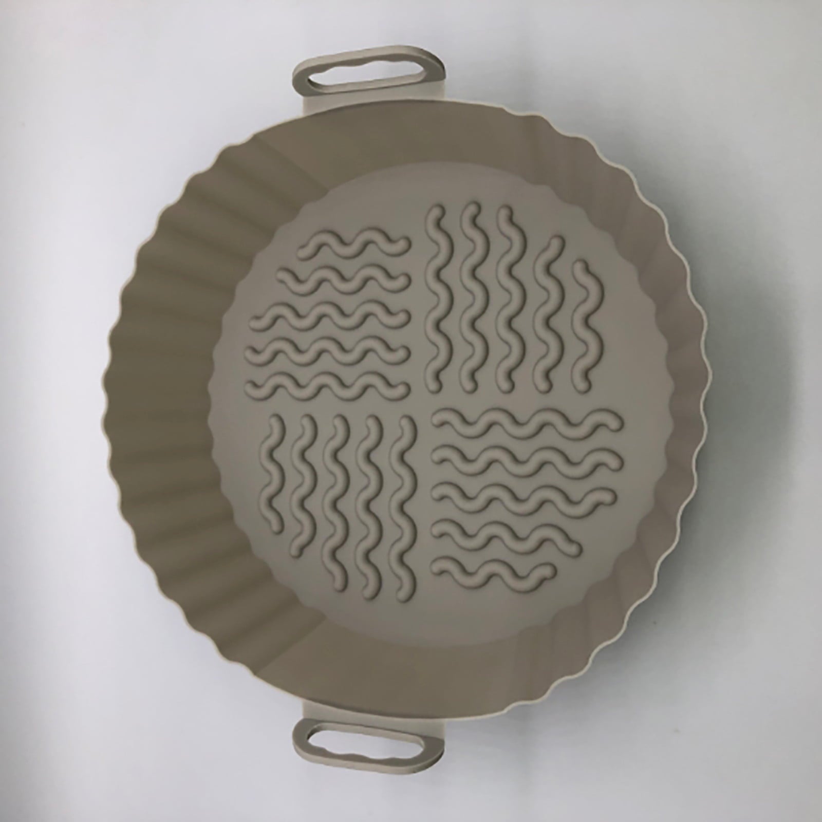 TUTUnaumb 2022 Winter Fashion Household Reusable Air Fryer Silicone Baking Pan Air Fryer Silicone Pad Air Fryer Lined 7.5 Inch -Gray