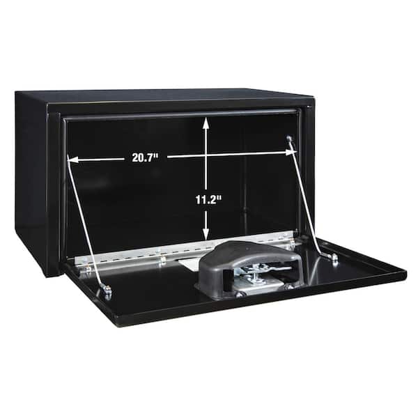 14 in. x 12 in. x 24 in. Gloss Black Steel Underbody Truck Tool Box