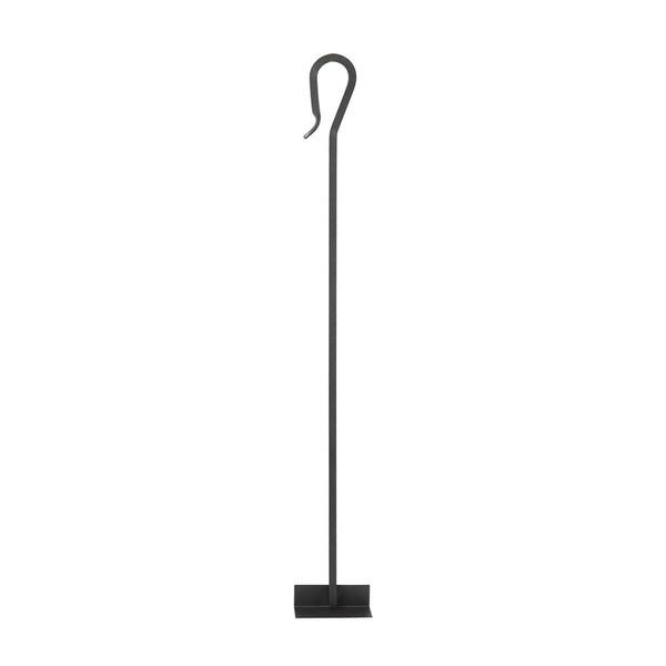 Shepherd's Hook 28 in. Tall Fireplace Ash Hoe Tool, Graphite