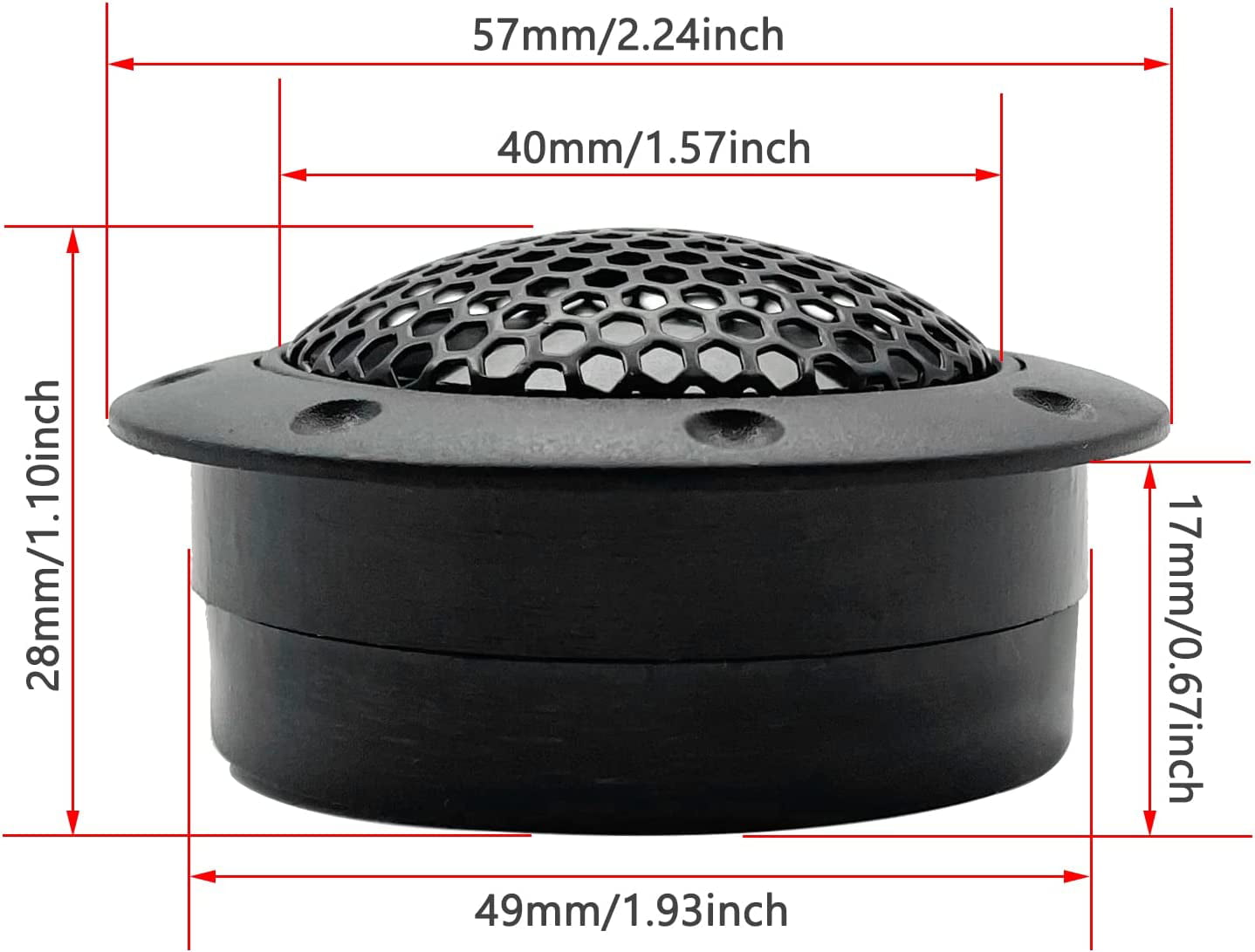 Car High Fidelity Stereo Speaker Tweeter - Car Modified Car Audio Silk Dome Tweeters