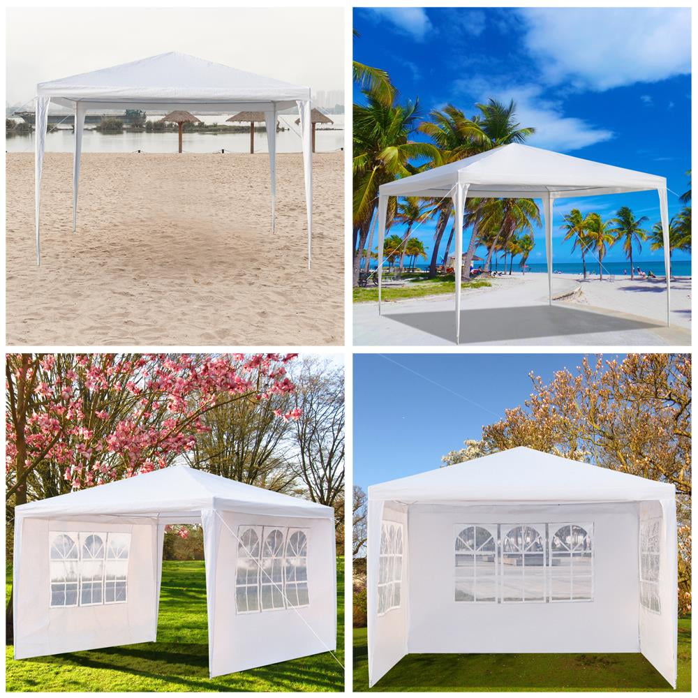 Ktaxon 10'x10' Canopy Party Wedding Tent Gazebo Camping Tent BBQ Canopy W/ 3 Sides