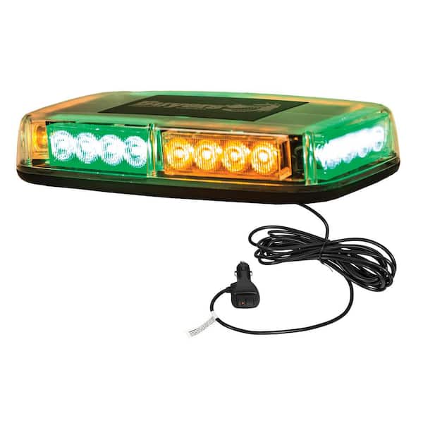 LED Rectangular Amber/Green Mini Lightbar