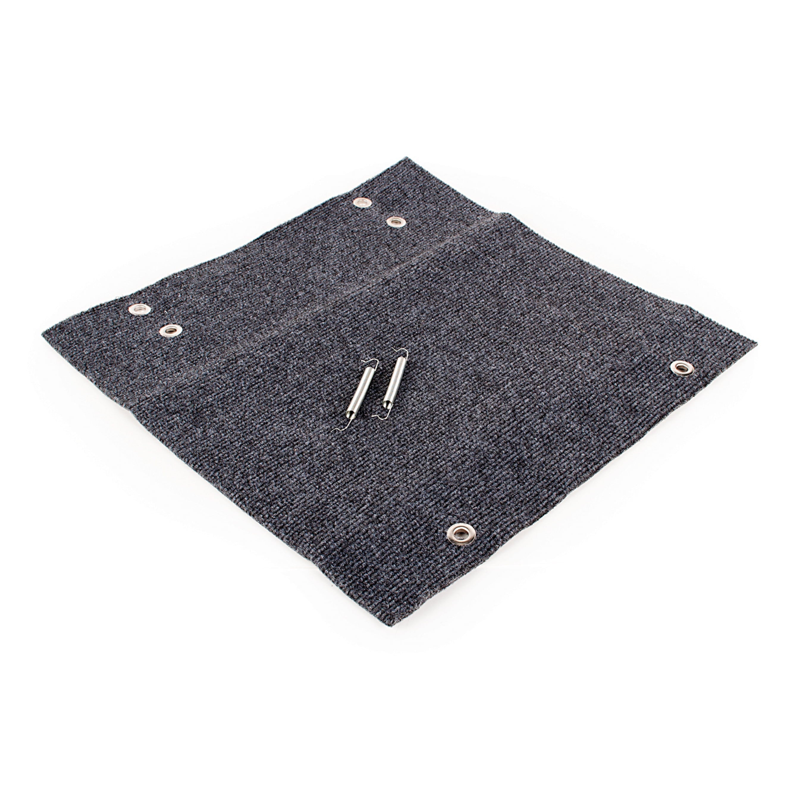 Camco's Wrap Around RV Step Rug | Compatible with Manual and Electric Camper Steps | Fits 18-inch Wide Steps | Gray (42925)