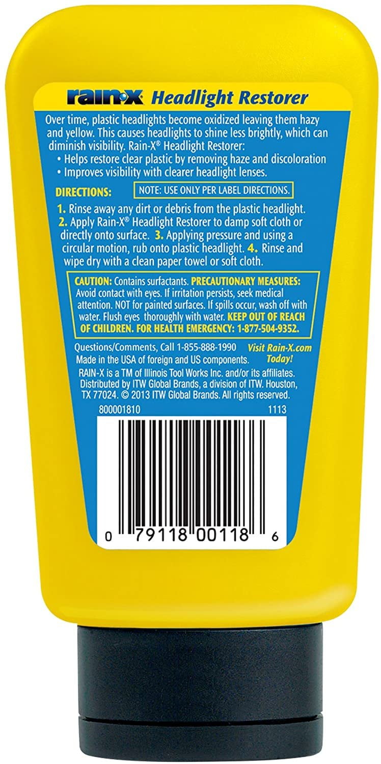Rain-X 800001810 Headlight Restorer - 5 fl oz.