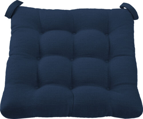 Textured Chair Cushion, Navy, 1-Piece