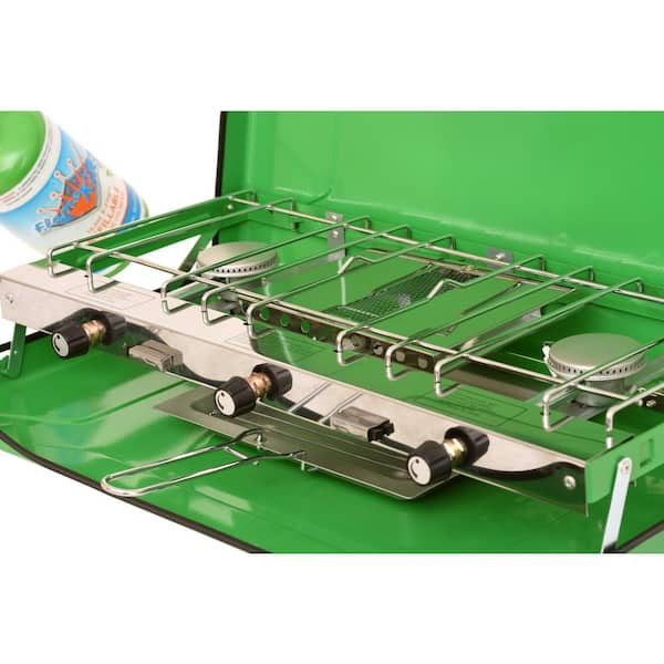 3 Burner High Output Portable Table Top Propane Camping Stove and Grill