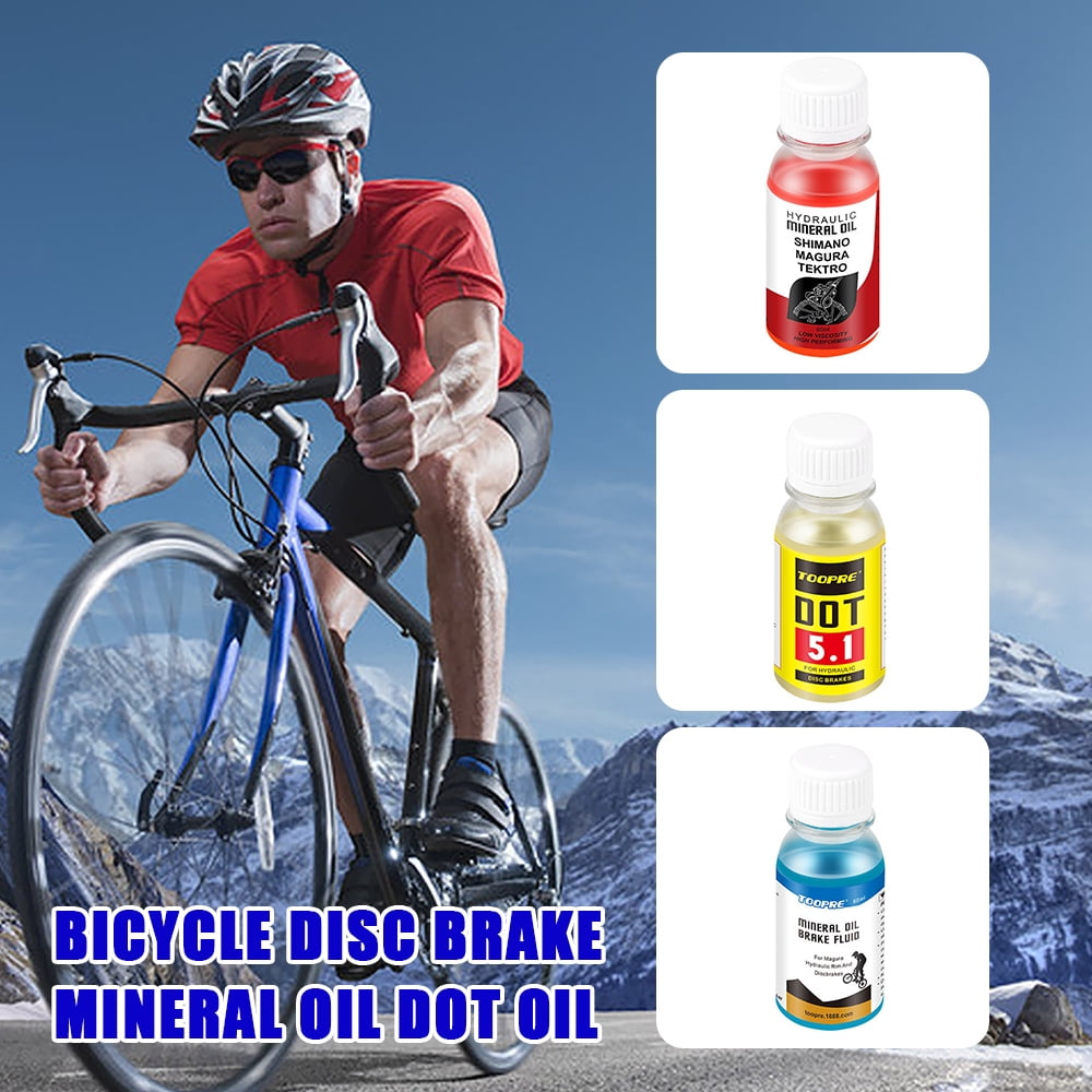 Bicycle Disc Brake Mineral Oil 60Ml Redbicycle Brake Oil Anti-Dry Smooth Mountain Bike Hydraulic Oil Cycling Equipment