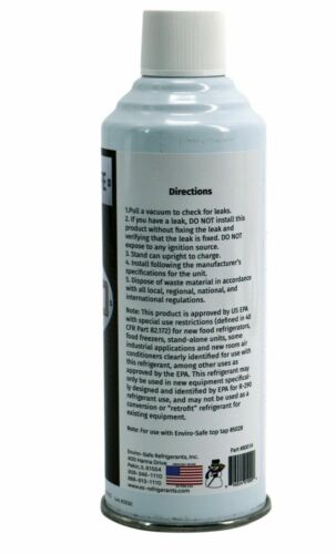 R290 Refrigerant (UPRIGHT CAN!) 3 cans & Top Tap Kit #8013