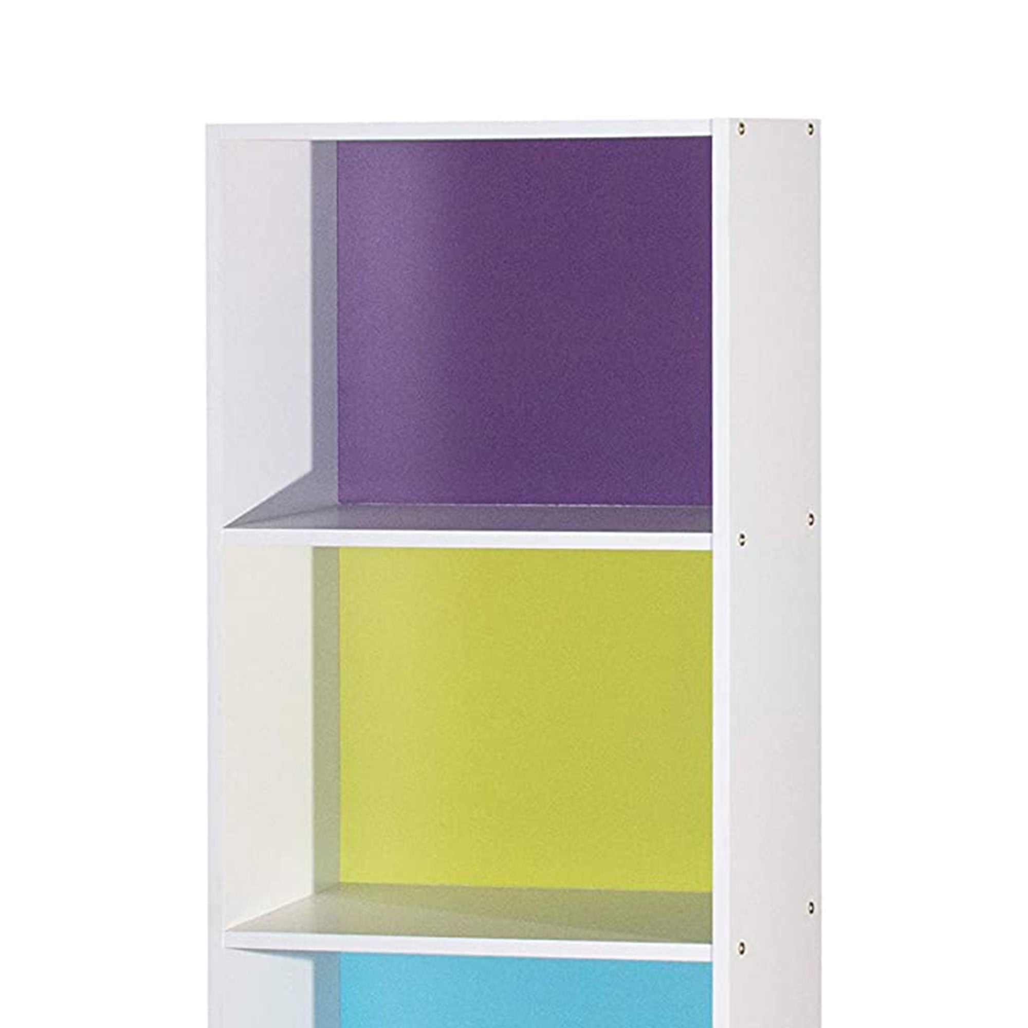 Hodedah 5-Shelf Bookcase, Rainbow