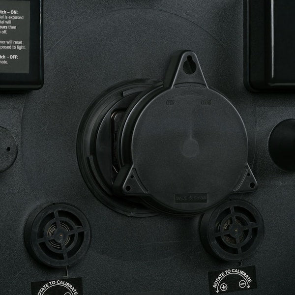 21 in. Brushed Brown Indoor/Outdoor Lighted Leaves Quartz Analog Clock with Temp and Humidity