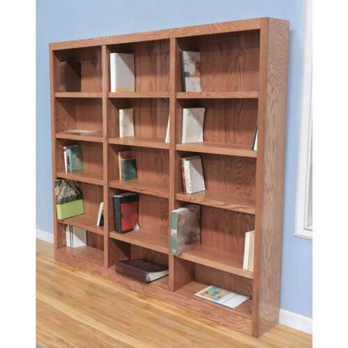 Concepts In Wood Standard Bookcase w/ Adjustable Shelves 15-Shelf Wood Brown